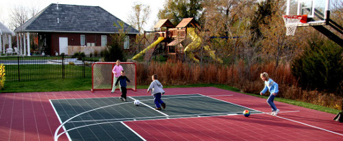Modular Tile Courts Take Backyard Sports to a New Level